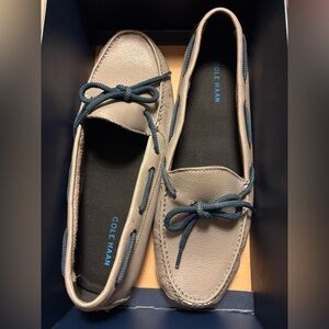 Cole Haan Leather Loafers with Navy Details